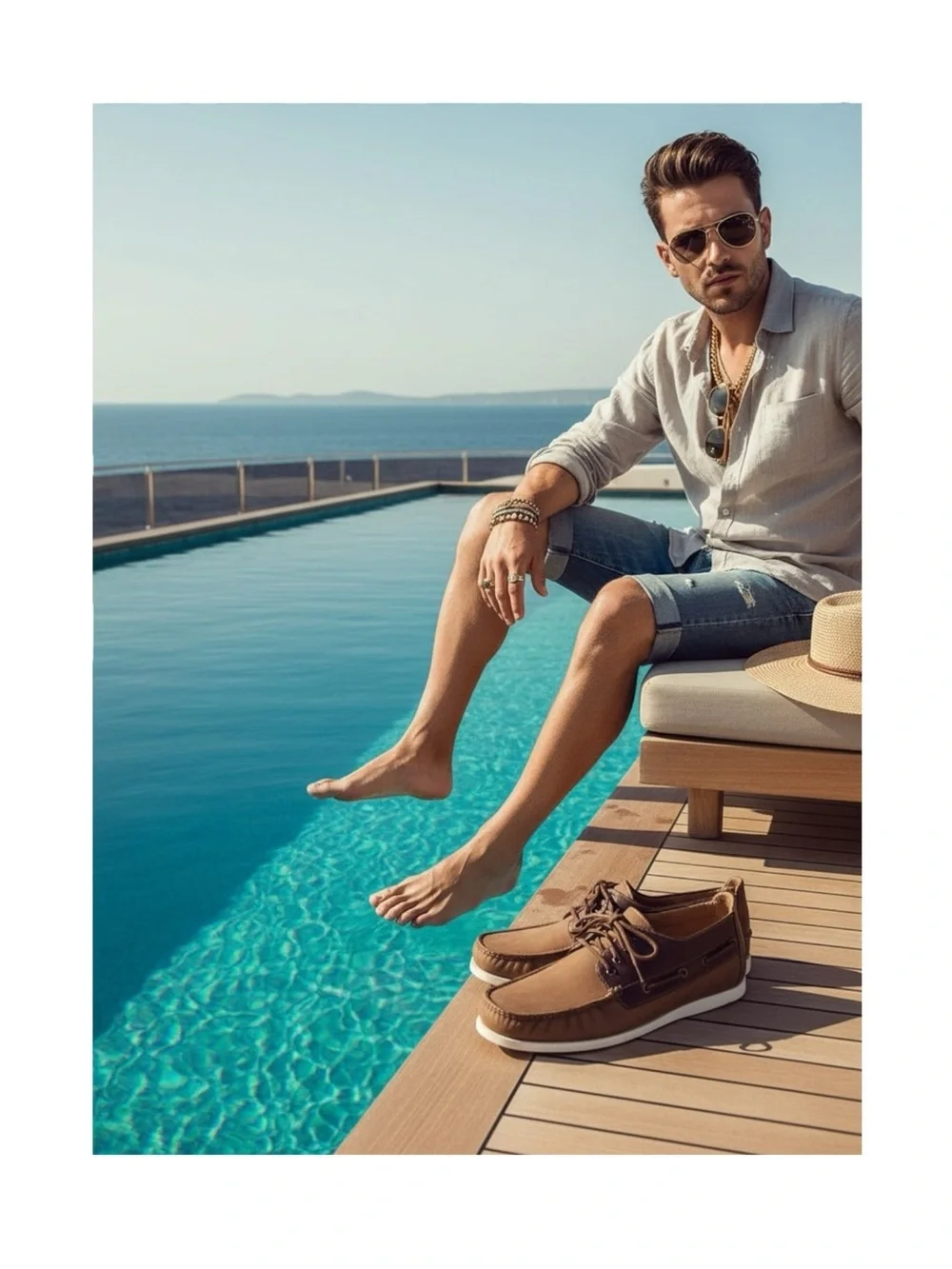 Saminto Laurenzini ★ Lace Up Boat Shoe Chukka Boot ★ Brown Leather ★ 12 ★
